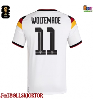 Tyskland Nick Woltemade #11 Hemmatröja VM 2026 Kortärmad